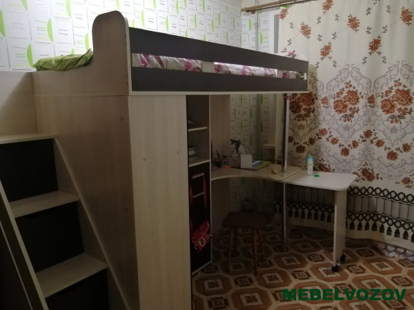 Кровать-чердак Карамель 77-03 (Анкор светлый/Бодега темный) детальное изображение от магазина mebelvozov.ru в Нижнем Новгороде