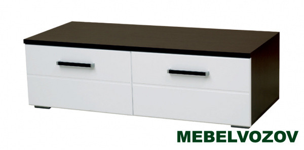 Тумба под ТВ с 2-мя ящиками Грация 1 модуль 8 МДФ глянец от интернет магазина Mebelvozov в Нижнем Новгороде