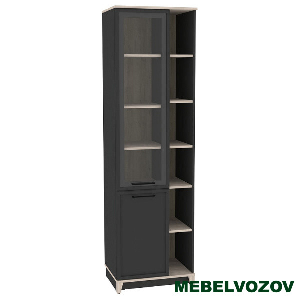 Aurelio 1 (гостиная) Шкаф МЦН (модуль 151), Антрацит-Блеквуд Сатиновый - фото от компании Мебельвозов в Нижнем Новгороде Aurelio 1 (гостиная) Шкаф МЦН (модуль 151), Антрацит-Блеквуд Сатиновый от компании Мебельвозов в Нижнем Новгороде