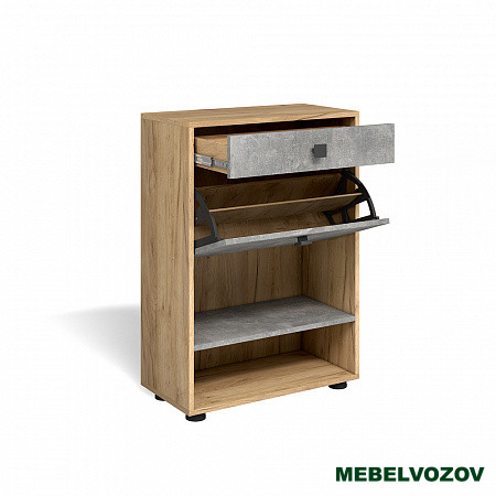 Обувница "Мини-Лайт" МЛ-4 (ателье светлое/дуб золотой крафт) от магазина Мебельвозов в Нижнем Новгороде