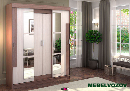 Шкаф-купе Фея (ясень шимо) от компании Мебельвозов в Нижнем Новгороде