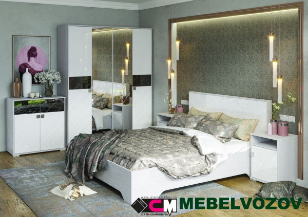 Модульная спальня Сальма. Комплект 2 от магазина Мебельвозов в Нижнем Новгороде