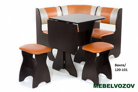 Кухонный уголок Тюльпан-мини Венге/120-101 от магазина Мебельвозов в Нижнем Новгороде