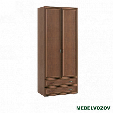 Шкаф двухстворчатый ЛШ-22 Ливорно (орех донской) от компании Мебельвозов в Нижнем Новгороде