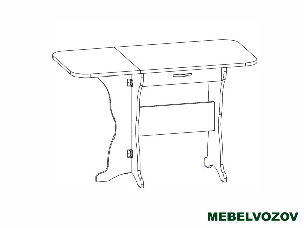 Стол-тумба кухонный СТ-03(Бодега темный) от магазина Мебельвозов в Нижнем Новгороде