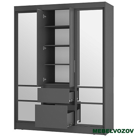 Шкаф-купе "Симпл" ШКК-06 Графит от компании Мебельвозов в Нижнем Новгороде