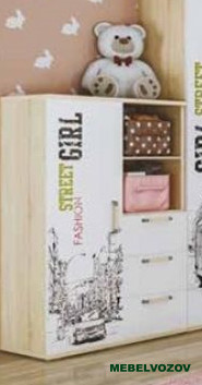Шкаф многофункциональный ШК-10 Сенди (STREET GIRL) детальное изображение от магазина mebelvozov.ru в Нижнем Новгороде