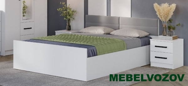 Кровать с настилом ЛДСП Фьюжн КР-18 160х200 от магазина Мебельвозов в Нижнем Новгороде