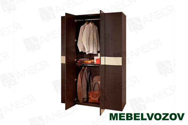  Шкаф с зеркалом  Амели 555 (Венге) от компании Мебельвозов в Нижнем Новгороде