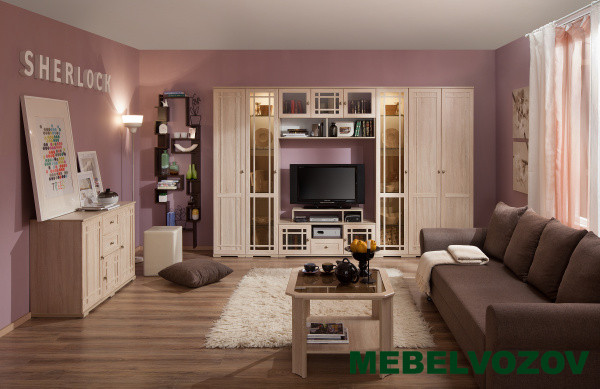 Модульная гостиная  Sherlock дуб сонома Комплектация 1 от Mebelvozov в Нижнем Новгороде