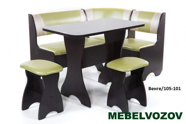 Кухонный уголок Тюльпан Венге/105-101 от магазина Мебельвозов в Нижнем Новгороде