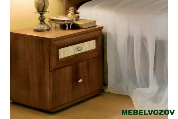 Тумба прикроватная 1 Милана (Орех) от магазина Мебельвозов в Нижнем Новгороде
