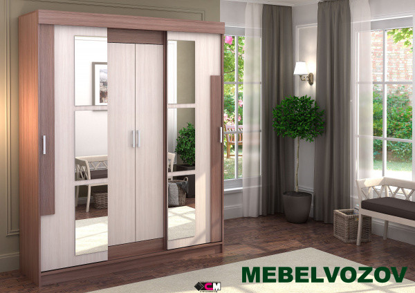 Шкаф-купе Фея (ясень шимо) от компании Мебельвозов в Нижнем Новгороде