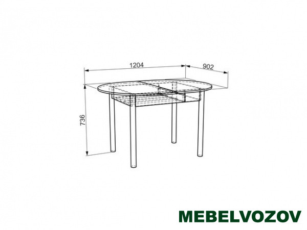 Кухонный стол Квартет (Венге) - фото от магазина Мебельвозов в Нижнем Новгороде Кухонный стол Квартет (Венге) от магазина Мебельвозов в Нижнем Новгороде