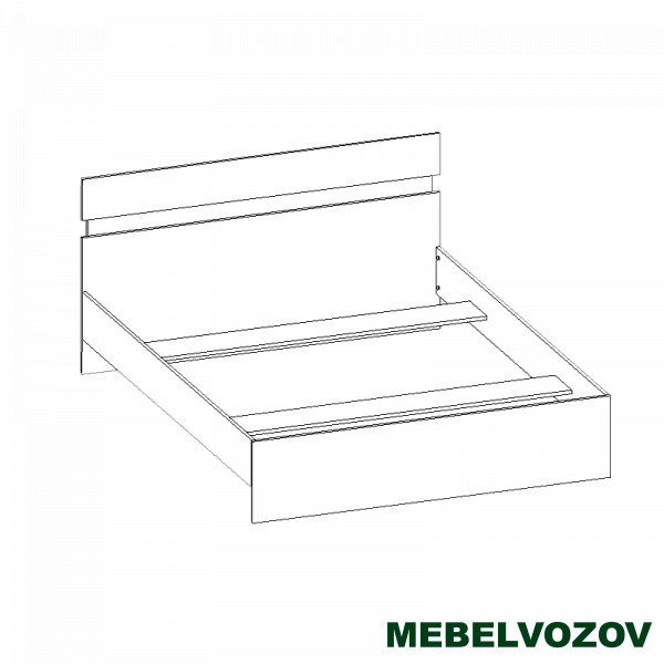 Кровать полутороспальная Сити 72 с ортопедическим основанием от магазина Мебельвозов в Нижнем Новгороде