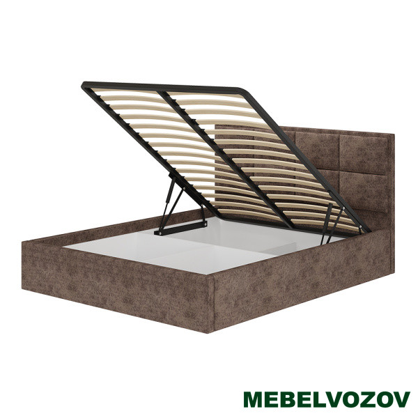 фото Кровать 160х200 с подъемным механизмом Линда (мустанг) от магазина Мебельвозов в Нижнем Новгороде Кровать 160х200 с подъемным механизмом Линда (мустанг) от магазина Мебельвозов в Нижнем Новгороде