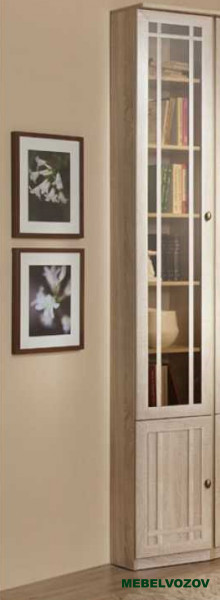 Шкаф для книг, Sherlock 311 ЛЕВЫЙ (дуб сонома) - фото от компании Мебельвозов Шкаф для книг, Sherlock 311 ЛЕВЫЙ (дуб сонома) от компании Мебельвозов