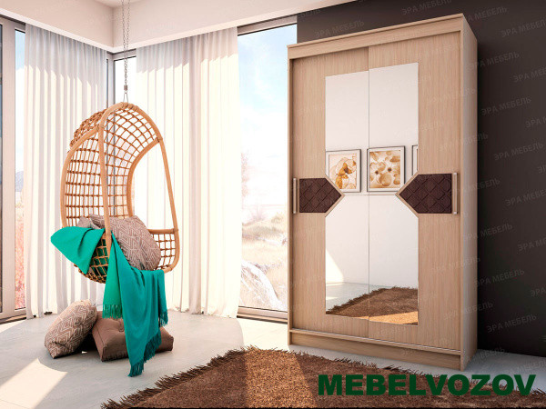 Шкаф-купе Николь 2 (ясень шимо) от компании Мебельвозов в Нижнем Новгороде