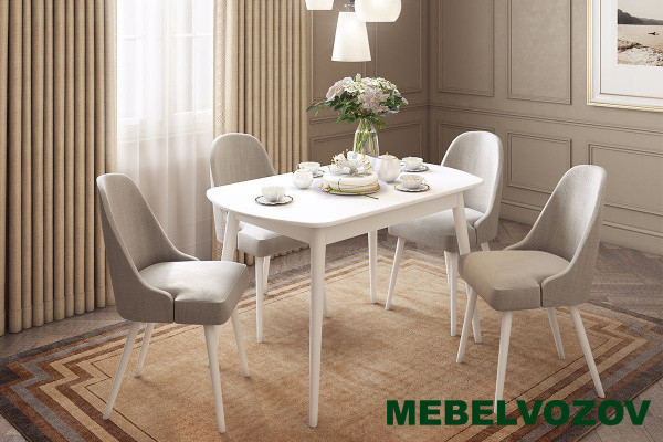 Стол обеденный раздвижной Сальса - фото от магазина Мебельвозов в Нижнем Новгороде Стол обеденный раздвижной Сальса от магазина Мебельвозов в Нижнем Новгороде