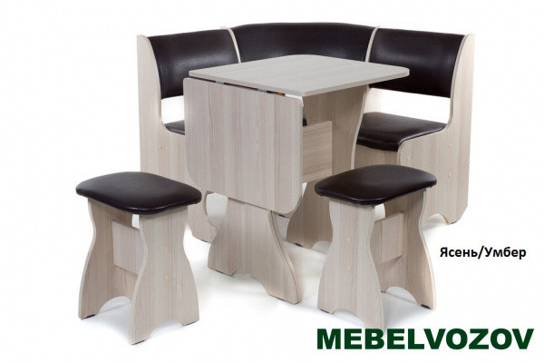 Кухонный уголок Тюльпан-мини Венге/Умбер от магазина Мебельвозов в Нижнем Новгороде