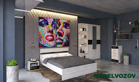 Модульная спальня Сити Компановка 1 от магазина Мебельвозов в Нижнем Новгороде