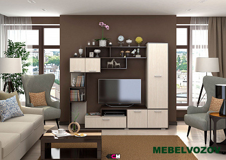 Стенка в гостиную Капри (венге/дуб) от интернет магазина Mebelvozov в Нижнем Новгороде
