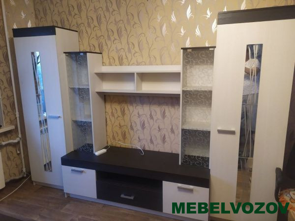 Шкаф для ТВ Рио 25 (Бодега темная/Бодега светлая) от интернет магазина Mebelvozov в Нижнем Новгороде