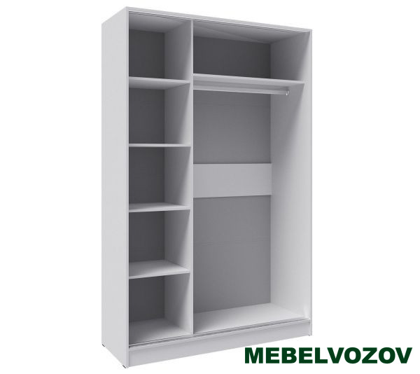 Шкаф-купе Стиль-2 1200 (белый/дуб крафт золотой) от компании Мебельвозов в Нижнем Новгороде