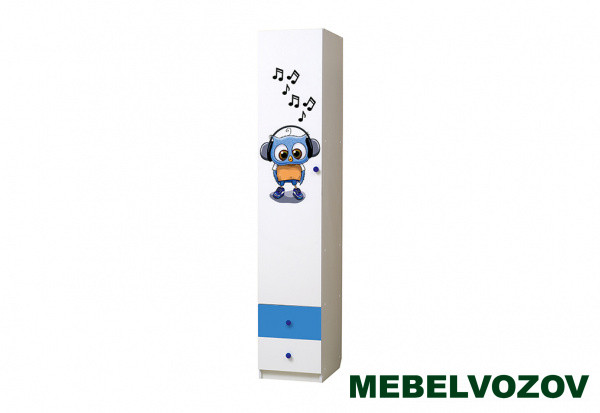 Шкаф 1-но дверный с ящиками и фотопечатью "Совята"  1.3  детальное изображение от магазина mebelvozov.ru в Нижнем Новгороде