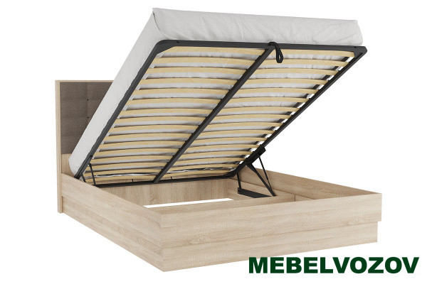 фото  Кровать с подъемным механизмом 1.6 Николь от магазина Мебельвозов в Нижнем Новгороде  Кровать с подъемным механизмом 1.6 Николь от магазина Мебельвозов в Нижнем Новгороде