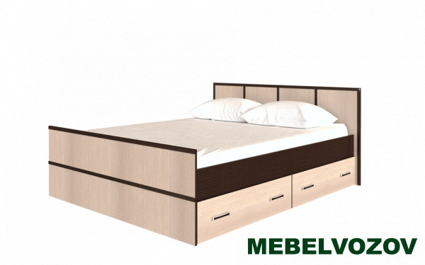Кровать полутороспальная 1,4м "Сакура" от магазина Мебельвозов в Нижнем Новгороде