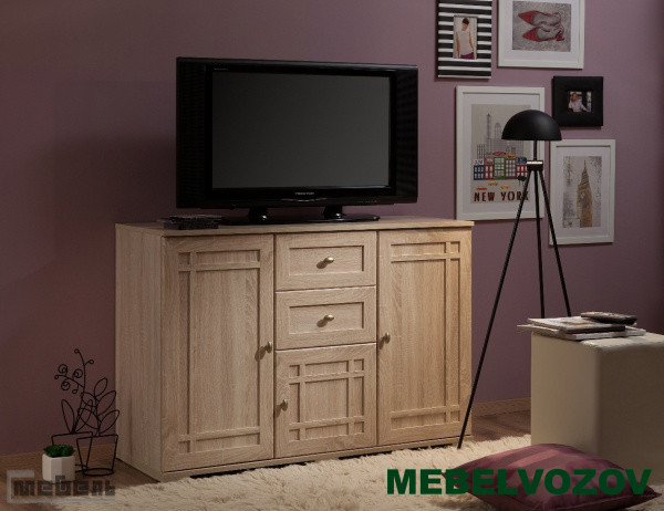Тумба под ТВ Sherlock 5 МЦН Дуб Сонома от интернет магазина Mebelvozov в Нижнем Новгороде