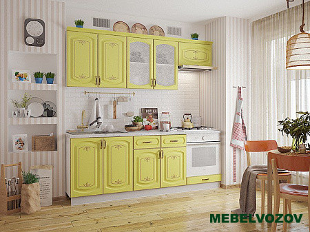 Шкаф навесной L500 H360 (1 дв. гл.) (эмаль) Бергамо фото от Мебельвозов в Нижнем Новгороде