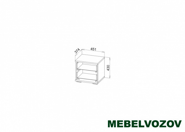 "Александрия" ТБ-108 Тумба прикроватная от магазина Мебельвозов в Нижнем Новгороде