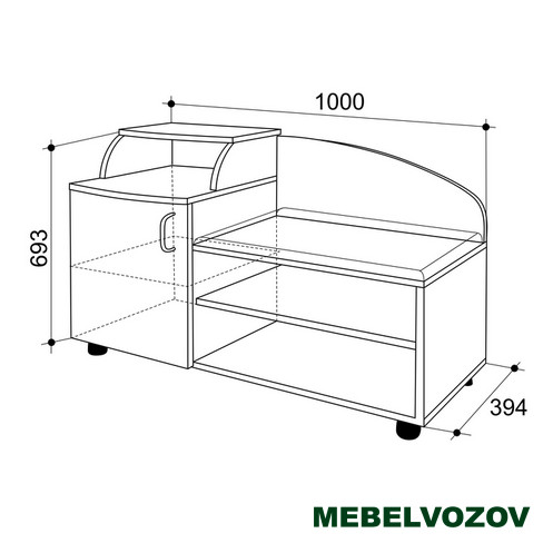 Обувница  Хит (Венге)- фото от магазина Мебельвозов в Нижнем Новгороде Обувница  Хит (Венге) от магазина Мебельвозов в Нижнем Новгороде