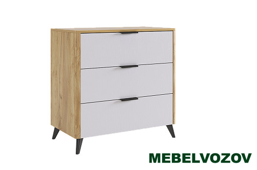 Адам Комод (дуб крафт золотой/белое дерево) от магазина Мебельвозов в Нижнем Новгороде