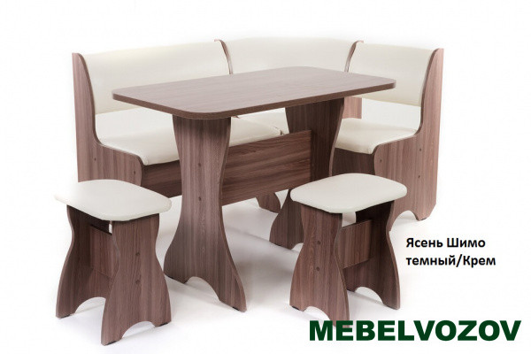 Кухонный Уголок Тюльпан Венге/Крем  от магазина Мебельвозов в Нижнем Новгороде