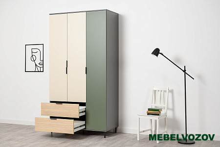 Марвэл Шкаф 16.317.03 (Темно - серый U2601) от компании Мебельвозов в Нижнем Новгороде