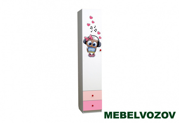 Шкаф 1-но дверный с ящиками и фотопечатью "Совята" 1.2"  детальное изображение от магазина mebelvozov.ru в Нижнем Новгороде