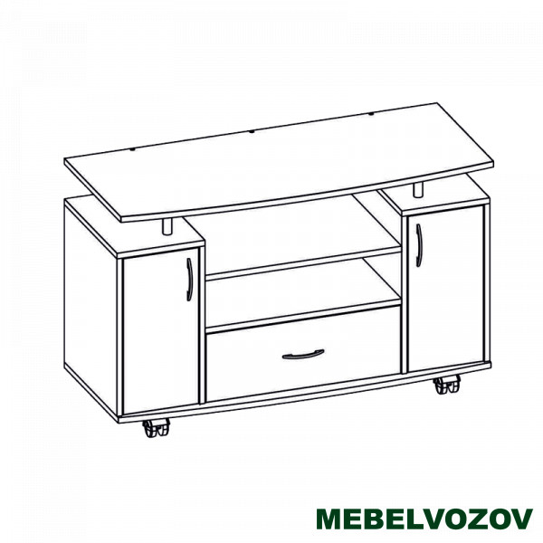 ТУМБА ДЛЯ ТВ АНАСТАСИЯ-4 (Бодега темная/бодега светлая) от интернет магазина Mebelvozov в Нижнем Новгороде