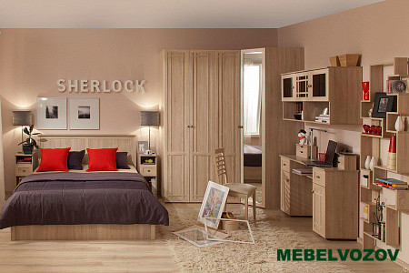 Спальня SHERLOCK, Дуб Сонома. Комплект 1 от магазина Мебельвозов в Нижнем Новгороде
