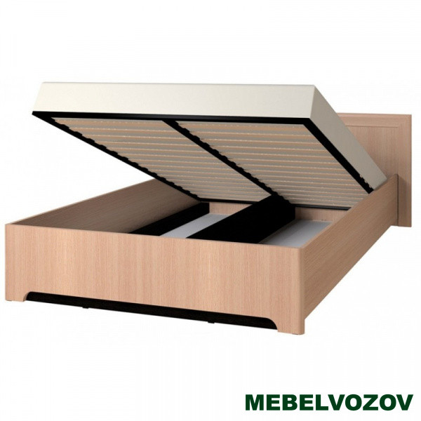 Кровать полутороспальная с подъемным механизмом 1400 Анкона 3.2 (Дуб Отбеленный) от магазина Мебельвозов в Нижнем Новгороде