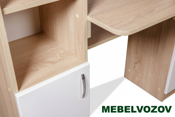 Стол компьютерный СК-7 (дуб сонома/белый) от магазина Мебельвозов в Нижнем Новгороде