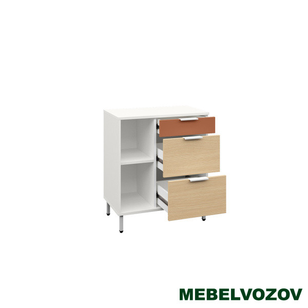 Марвэл Тумба 16.160 (Белый PE шагрень) детальное изображение от магазина mebelvozov.ru в Нижнем Новгороде