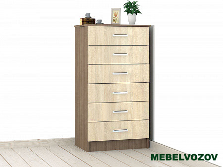 Комод Катрин 4 (Ясень шимо/Дуб Сонома) от магазина Мебельвозов в Нижнем Новгороде