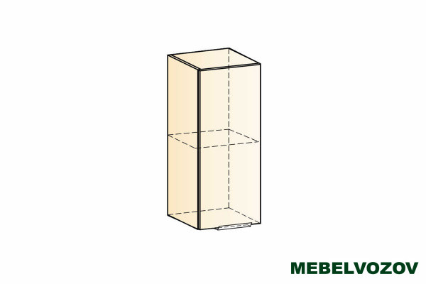 Стоун шкаф навесной L300 H720 1 дв.гл. фото от Мебельвозов в Нижнем Новгороде