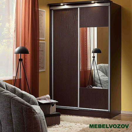 Шкаф-купе 3 Simple без карниза (Венге) от компании Мебельвозов в Нижнем Новгороде