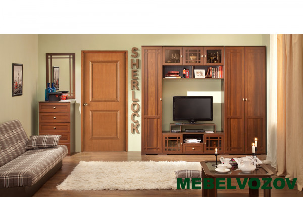 Зеркало в прихожую навесное Sherlock 7(Орех Шоколадный) от магазина Мебельвозов в Нижнем Новгороде