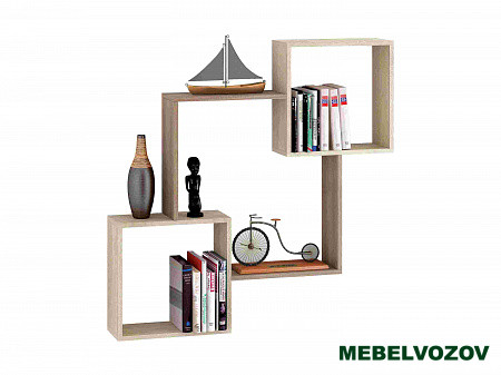 Полка навесная ПН-2 (Ясень шимо/Дуб Сонома) фото от Мебельвозов в Нижнем Новгороде