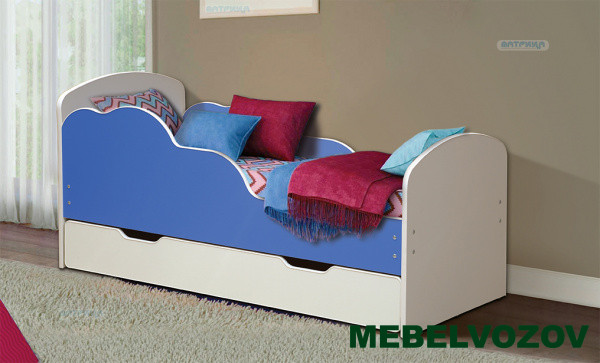 Кровать детская "ОБЛАКА №2 " 800*1600 детальное изображение от магазина mebelvozov.ru в Нижнем Новгороде